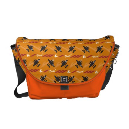 Dusty Orange Pattern Messenger Bag