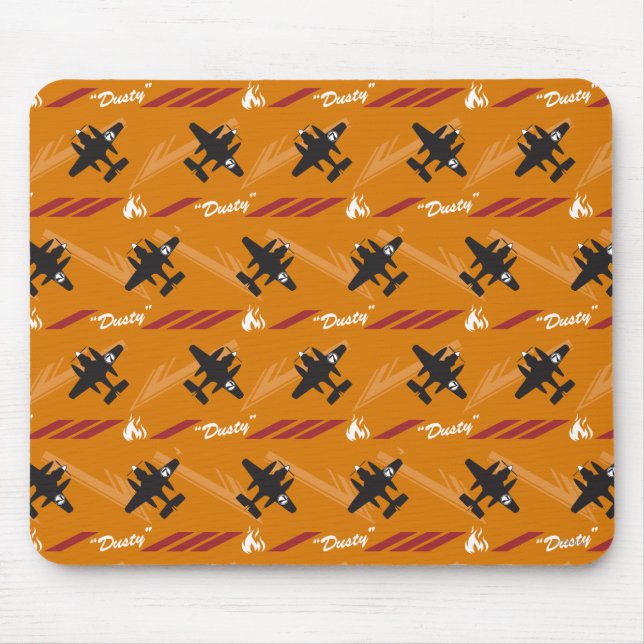 Dusty Orange Pattern Mouse Pad (Front)