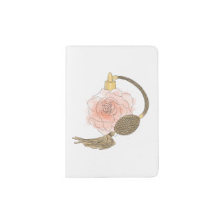 Dusty Orange Rose Perfume Passport Holder