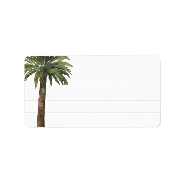 Dusty Palm | Blank Lined Address Label (Front)