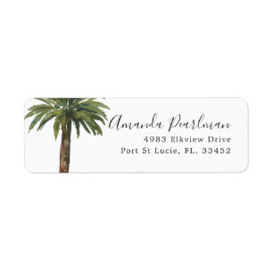 Dusty Palm   Custom Home Address Label