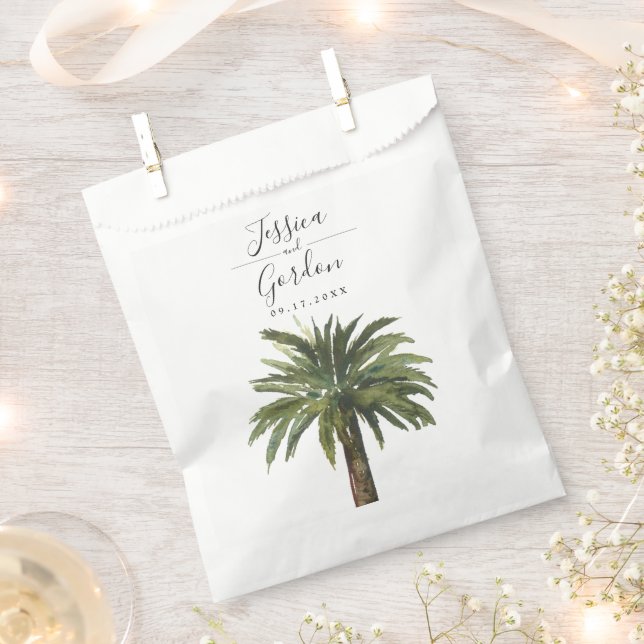 Dusty Palm |  Favor Bag (Clipped)