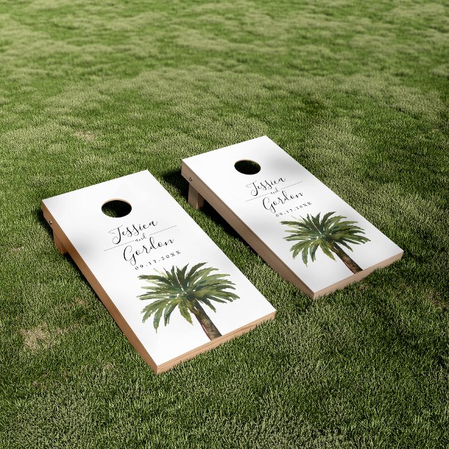 Dusty Palm | Wedding Event Minimal Style Cornhole Set (Creator Uploaded)