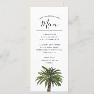 Dusty Palms Coastal Wedding Dinner Event Menu