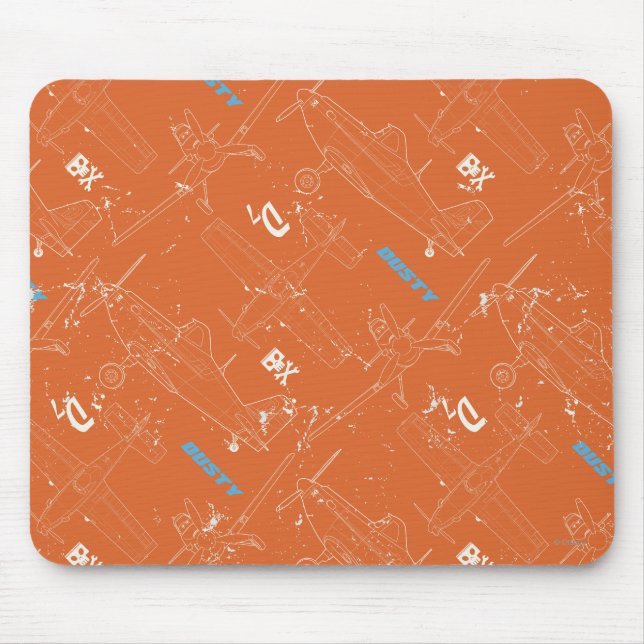 Dusty Pattern Mouse Pad (Front)