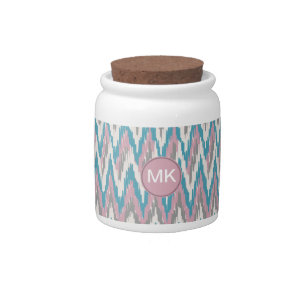 Dusty Pink and Blue  iKat Candy Jar