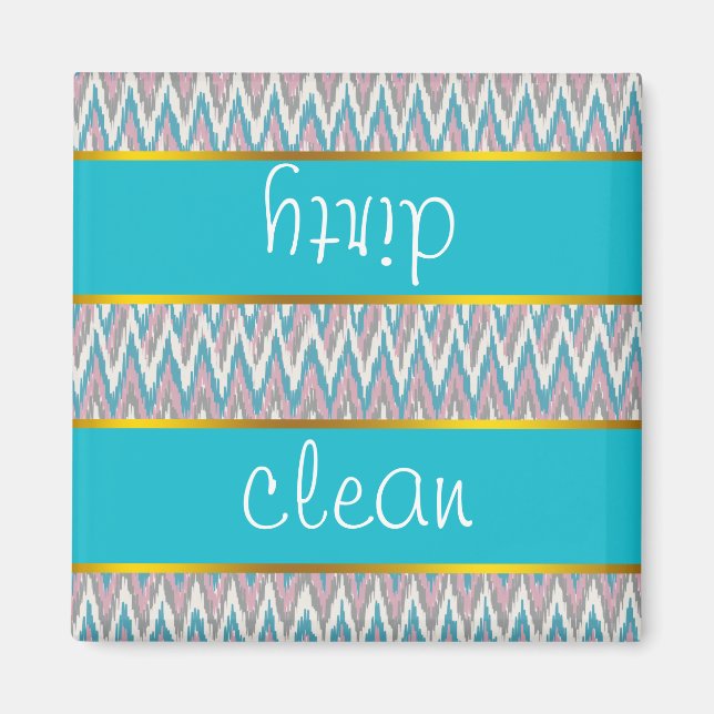 Dusty Pink and Blue  iKat Magnet (Front)