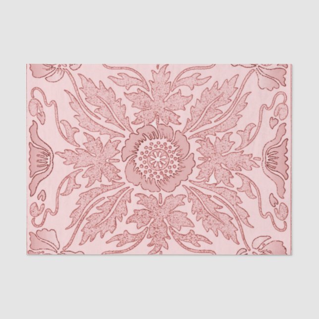 Dusty Pink - Art Nouveau Tissue Paper (Front)