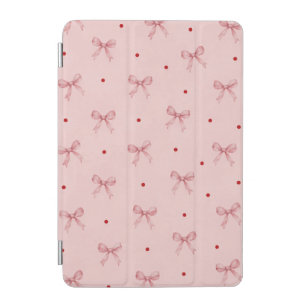 Dusty Pink Bow Pattern Apple iPad 7.9 case