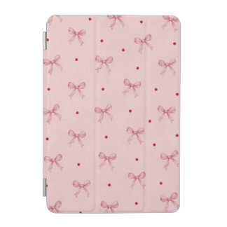 Dusty Pink Bow Pattern Apple iPad 7.9 case