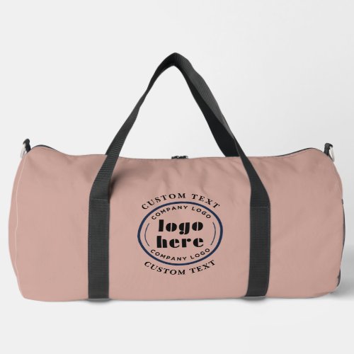 Dusty Pink Company Logo Business Promotional Duffle Bag