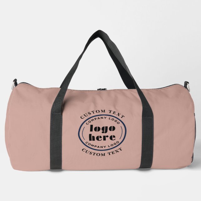 Dusty Pink Company Logo Business Promotional Duffle Bag (Front)