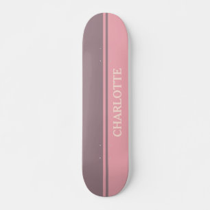Dusty Pink & Dusty Purple Skateboard