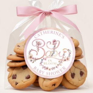 Dusty Pink Floral Baby in Bloom Sticker – Boho Wil