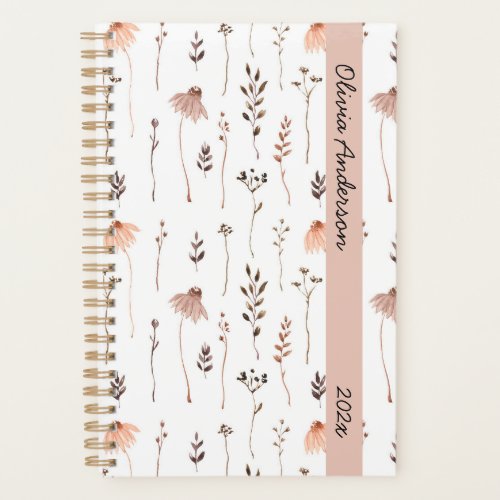 Dusty Pink Floral Botanical Weekly Monthly Planner