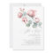 Dusty Pink Floral Elegant It's a Girl Baby Shower