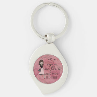 Dusty Pink Floral Mother's Day Cute ‘Cool Mom’ Keychain