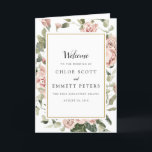 Dusty Pink Floral Wedding Booklet Program<br><div class="desc">Capture just the right mood when you create your own wedding booklet program. No one knows what you want better than you do. Start with this elegant dusty pink floral template. Easily add your wedding ceremony details. Be sure to check out the coordinating items in the Classic Dusty Pink Rose...</div>