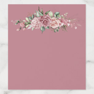 Dusty Pink Floral Wedding Envelope Liner