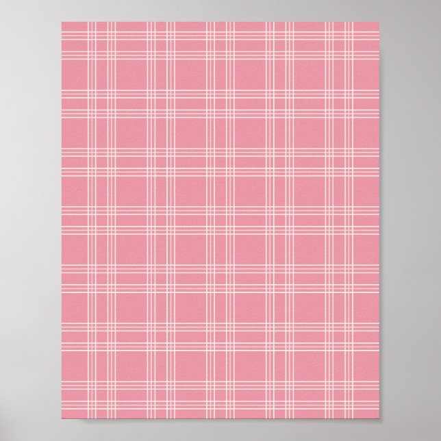Dusty Pink Gingham 02 Poster (Front)
