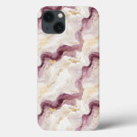 Dusty Pink &amp; Gold Marble iPhone 13 Case