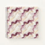 Dusty Pink &amp; Gold Marble Notebook