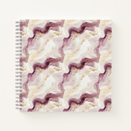 Dusty Pink  Gold Marble Notebook
