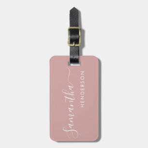 Dusty Pink Luggage Tags Wedding Table Plan /Favor