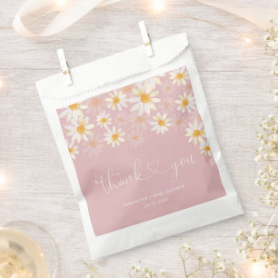 Dusty Pink Minimalist Modern Baby Shower Favor Bag