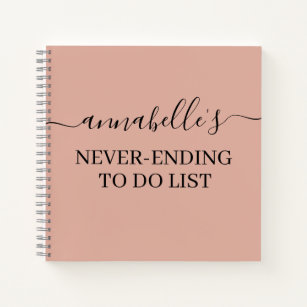 Personalized To Do List Notebook 100 Pages of To-Do Lists and Notes To Do List Pad Custom Spiral Notebook Daily Planner NB6349