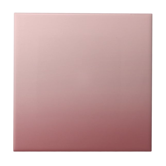 Dusty Pink Ombre Ceramic Tile (Front)