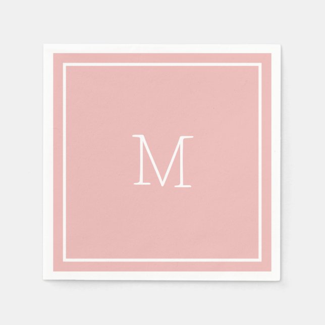 Dusty Pink Paper Napkin (Front)