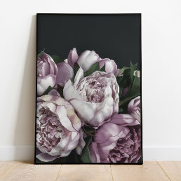 Dusty Pink Peony Bouquet Poster