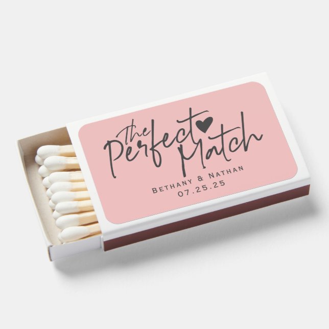 Dusty Pink, perfect match modern wedding favors (Front Open)
