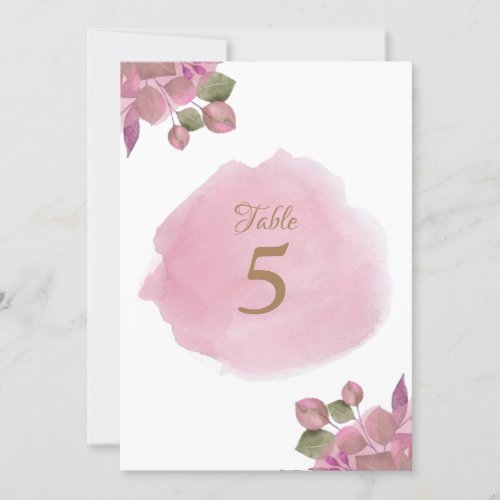 Dusty Pink Rosebud Elegant Wedding Table Sing