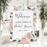 Dusty Pink Sage Green Floral Bridal Shower Foam Board<br><div class="desc">Dusty Pink and Sage Floral Roses and Eucalyptus Botanical Greenery Watercolor Wedding Spring or Summer Wedding Bridal Shower Welcome Sign - includes beautiful and elegant script typography with modern tropical botanical flowers and greenery for the special Wedding day celebration.</div>