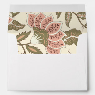 Dusty Pink Sage Green Vintage Catholic Wedding Envelope