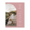 Dusty Pink Script Arch Photo QR Code Save the Date