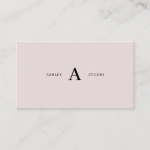 Dusty Pink Simple Minimal Professional Promotion Business Card