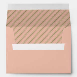 Dusty Pink Stripes Envelope