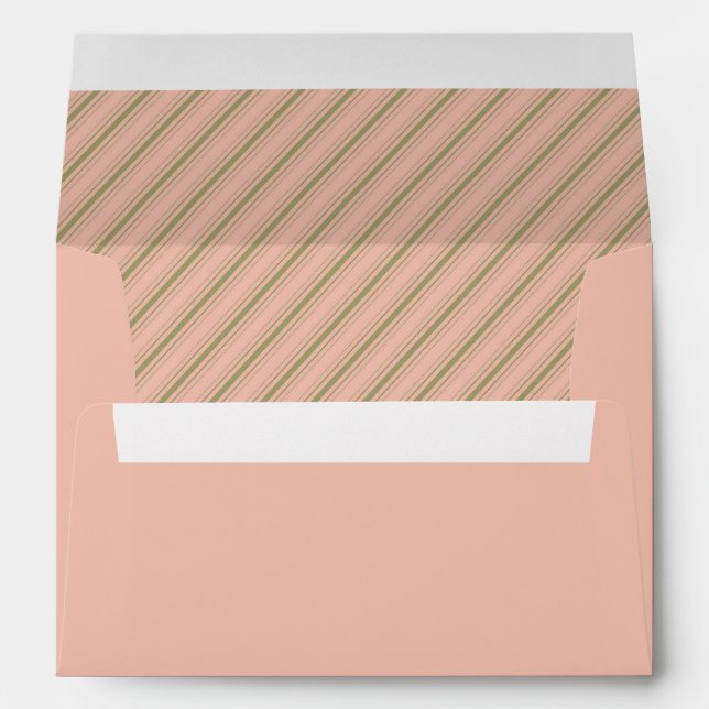 Dusty Pink Stripes Envelope (Back (Bottom))