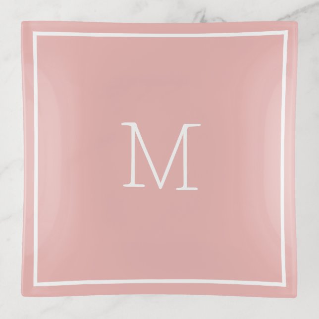 Dusty Pink Trinket Tray (Front)