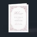 Dusty Pink Vintage Frame Elegant Script Wedding Program<br><div class="desc">Elegant vintage ornamental frame border design with stylish script in dusty pink color,  simple and classic,  great wedding programs for modern classic wedding,  romantic vintage wedding,  and formal traditional wedding. 
See all the matching pieces in collection.</div>
