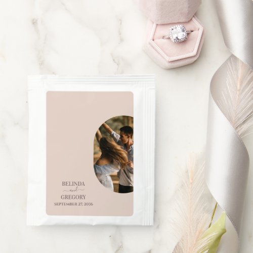 Dusty Pink We Do Minimalist Photo Wedding Tea Bag Drink Mix