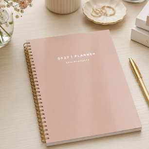Dusty Pink Weekly Monthly Non Dated Planner