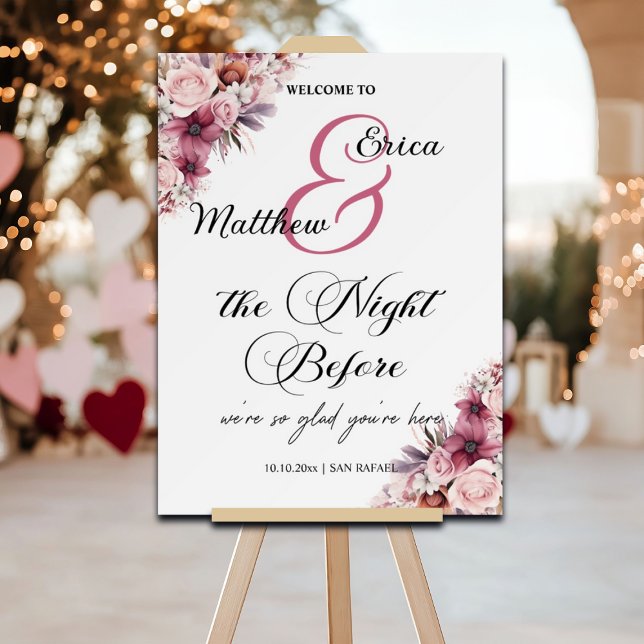 Dusty Pink 'Welcome to the Night Before'  Foam Board (Creator Uploaded)