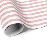 Dusty Pink  | White Stripe Wrapping Paper<br><div class="desc">This classic stripe gift wrapping paper is perfect for your gifting needs! Wrap a birthday gift, baby shower gift, bridal shower gift, wedding gift, or gift for any other special occasion. It's also a wonderful choice for wrapping paper crafts : wrapping paper envelopes, wrapping paper bunting, wrapping streamers or wrapping...</div>