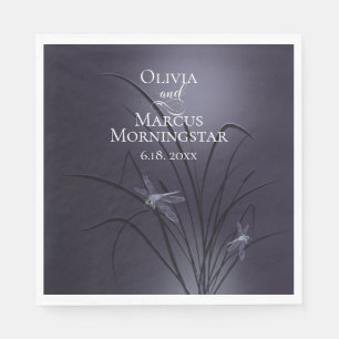 Dusty Plum Dragonfly Napkins