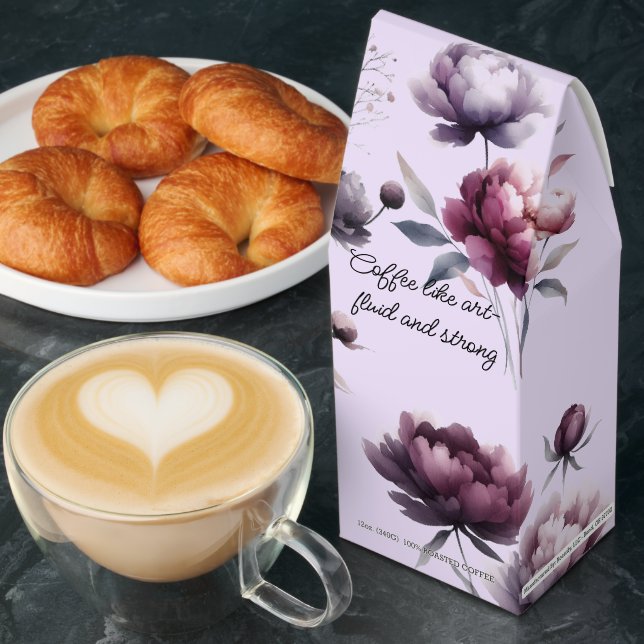 Dusty Plum Peonies Artisan Roasted Coffee (Breakfast)
