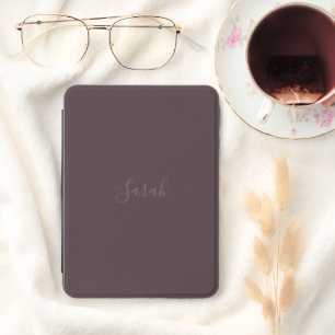 Dusty Plum with Name Kindle Cover